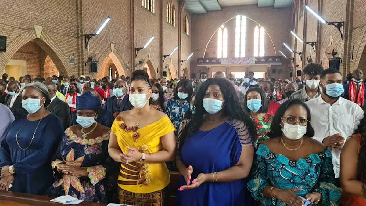 Messe d’action de grâce de l’UNC : la femme de Kamerhe et plusieurs cadres présents