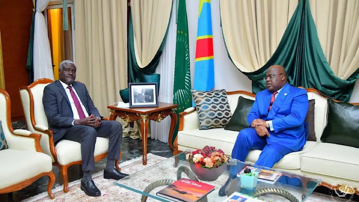 RDC : entretien ce mardi entre Félix Tshisekedi et le président de la commission de l’Union africaine