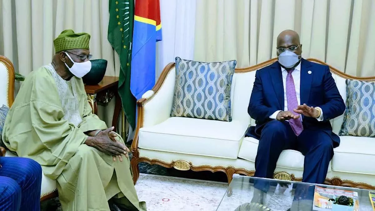Coopération : Félix Tshisekedi et Olusegun Obasandjo échangent notamment sur des questions africaines sécuritaires et économiques