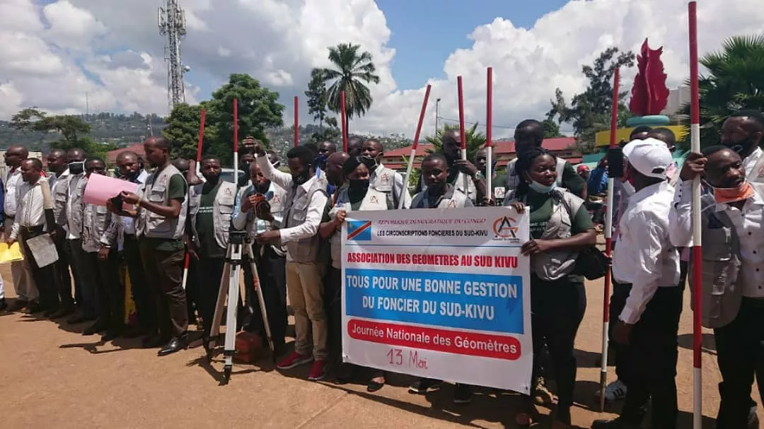 Sud-Kivu : l’Association des géomètres demande à être consultée en amont et en aval dans tous les travaux fonciers de la province