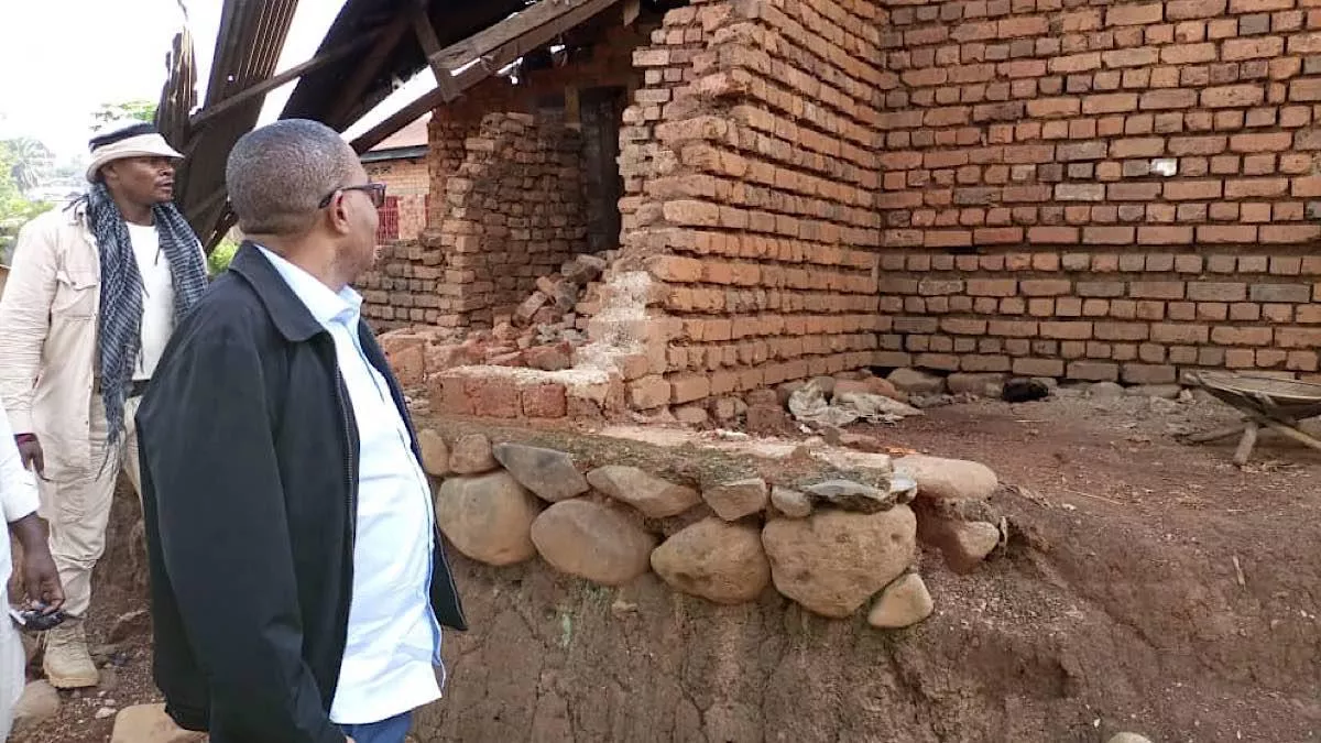 Sud-Kivu /tremblement à Kamituga : le gouverneur Ngwabidje s’est impregné des dégâts et a rendu visite aux victimes