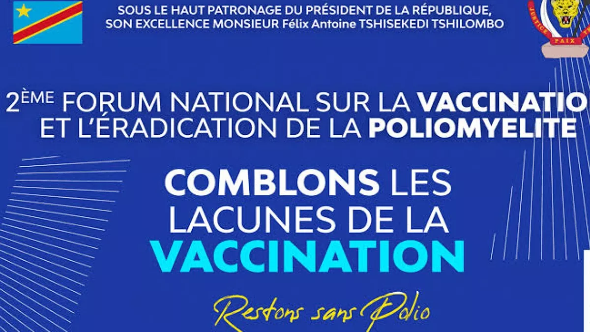 Lancement ce jeudi du deuxième Forum national sur la vaccination et l’éradication de la poliomyélite en RDC