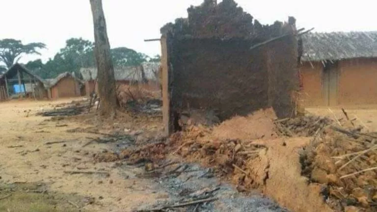 plusieurs maisons incendiés