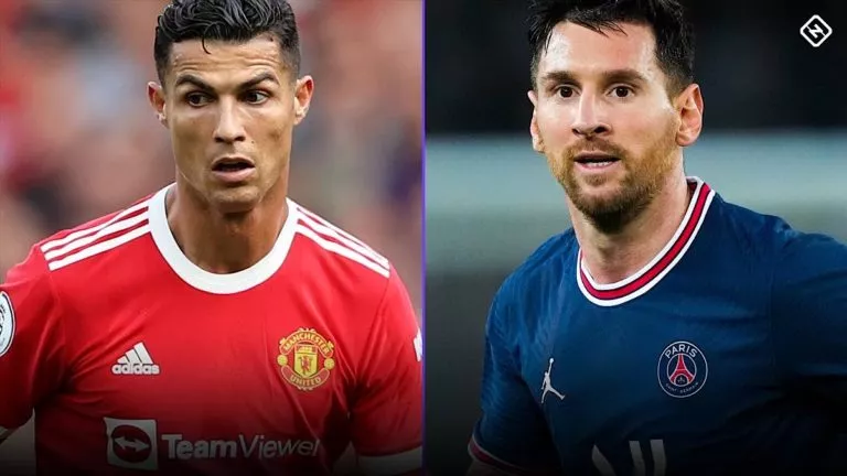 Christiano Ronaldo Lionnel Messi PSG Man United