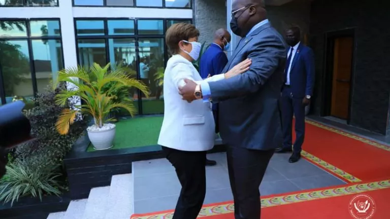 Kristalina Georgieva et Félix Tshisekedi