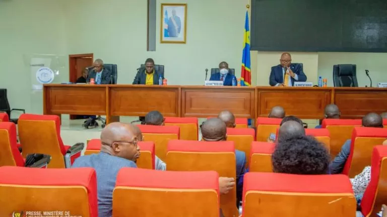 les ministres Aimé Boji du budget et Muhindo Nzangi
