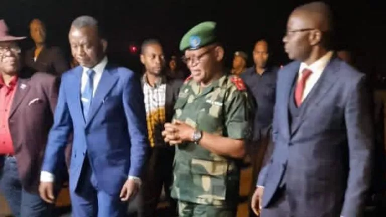 La délégation venue de Kinshasa