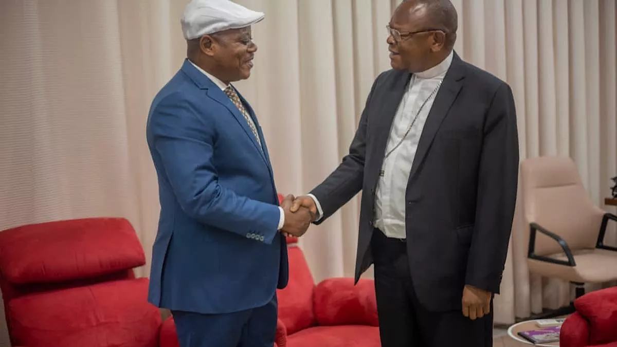 RDC : À la veille de son audition, Kabund reçu par le cardinal Ambongo