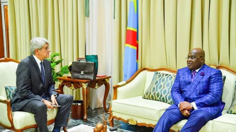 Félix Tshisekedi, l'ambassadeur de France en RDC