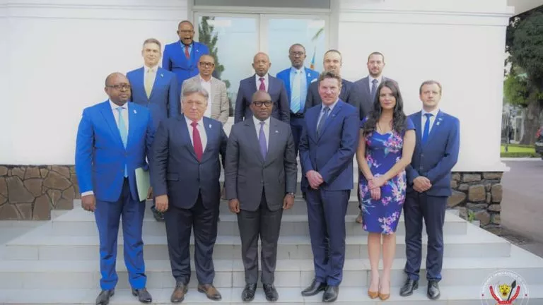 Jean-Michel Sama Lukonde, la délégation de la Société GED Africa