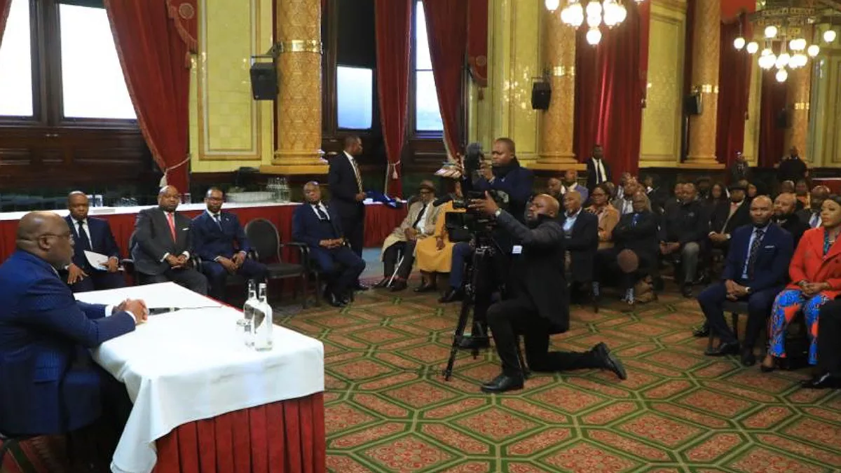 Royaume-Uni : Tshisekedi exhorte la diaspora congolaise vivant à Londres de plaider la cause du Congo auprès des autorités britanniques