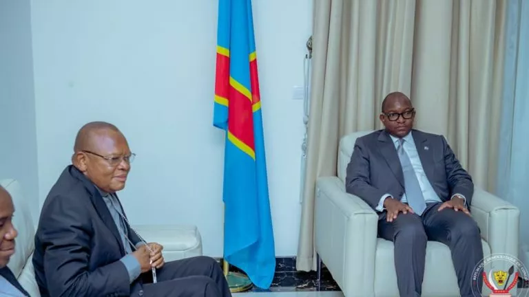 cardinal Ambongo reçu par le premier ministre