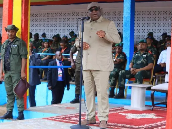 Kongo-Central : À Kitona, Félix Tshisekedi rassure et encourage les nouvelles recrues des FARDC