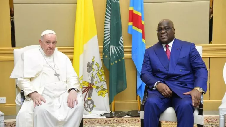 Pape François et Felix Tshisekedi