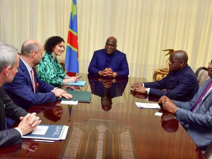 RDC : Félix Tshisekedi a échangé avec Hadja Lahbib ministre belge des Affaires Étrangères