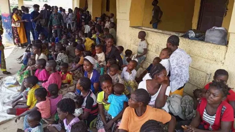 Kwamouth Kwilu camps des déplacé