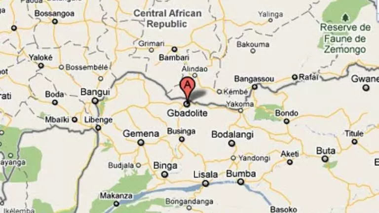 RVA l'aéroport international de Mowanda Gbadolite