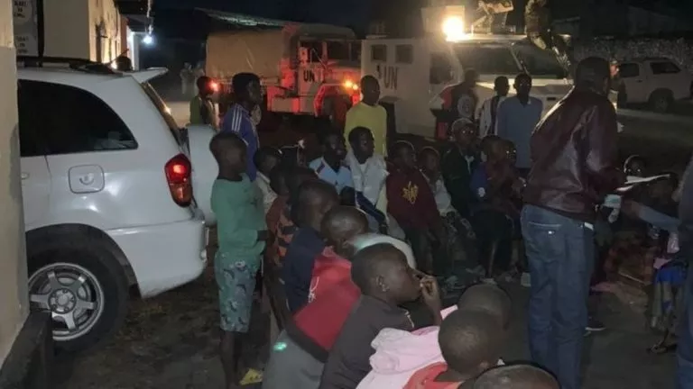 Sake 50 enfants M23 et FARDC Monusco évacué