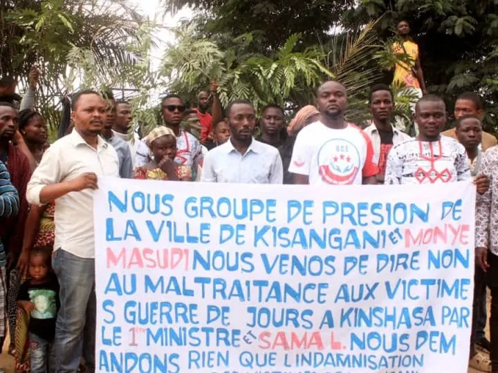 RDC : une manifestation organisée ce vendredi à Kisangani pour dénoncer les mauvaises conditions subies par les victimes de guerre de 6 jours à Kinshasa