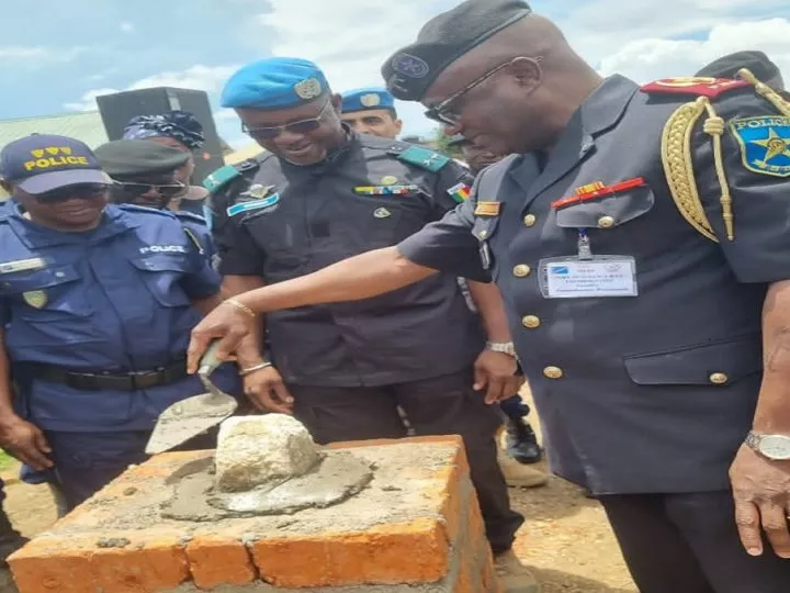Ituri : Pose de la première pierre du centre de commandement opérationnel de la PNC à Bunia