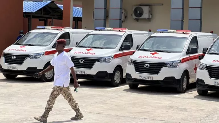 Kinshasa Inauguration de l'Hôpital militaire de la Garde républicaine par le président Félix Tshisekedi