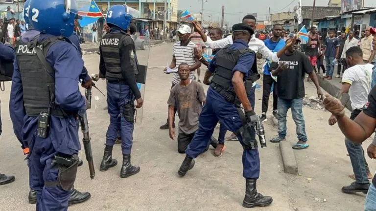 marche de l'opposition kinshasa rdc CENCO