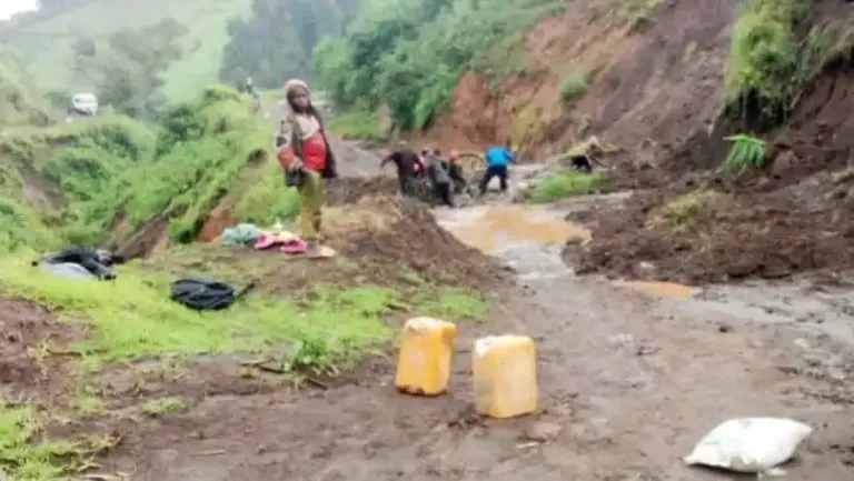 trafic routier entre Sake et Masisi
