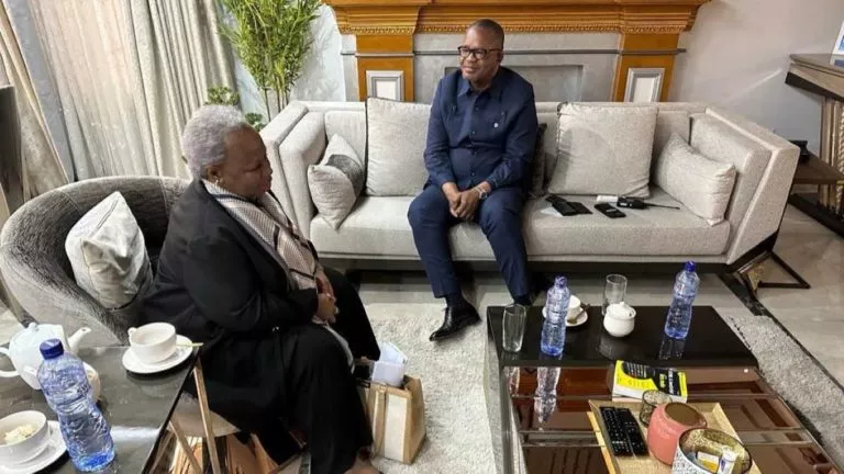 chef de la MONUSCO Bintou Keita et le VPM Ministre de l'Intérieur Peter Kazadi