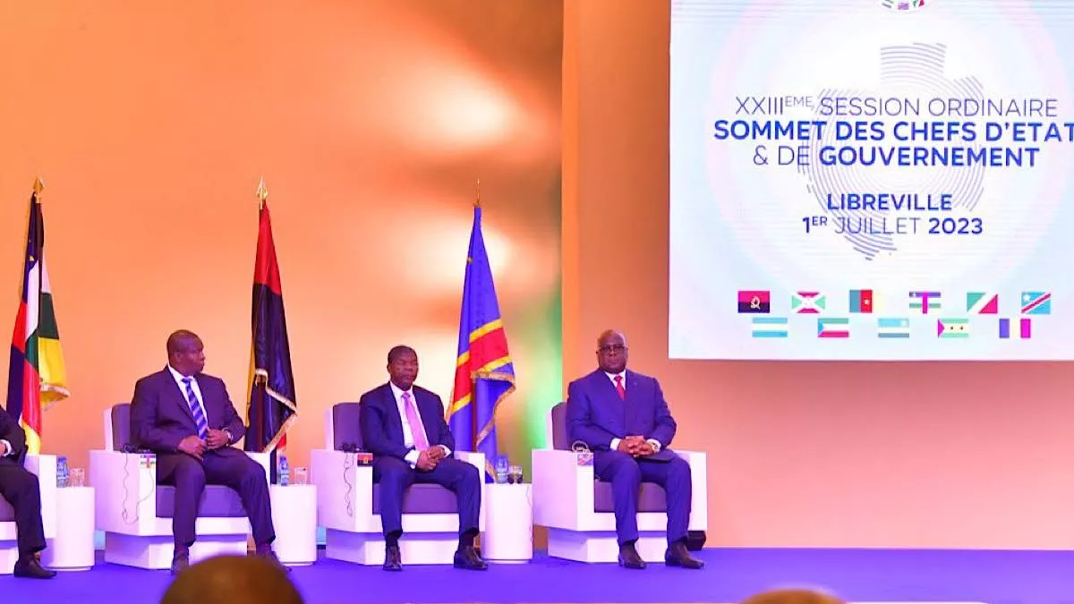 Le Président Tshisekedi participe au 23ème Sommet ordinaire de la CEEAC à Libreville, Gabon