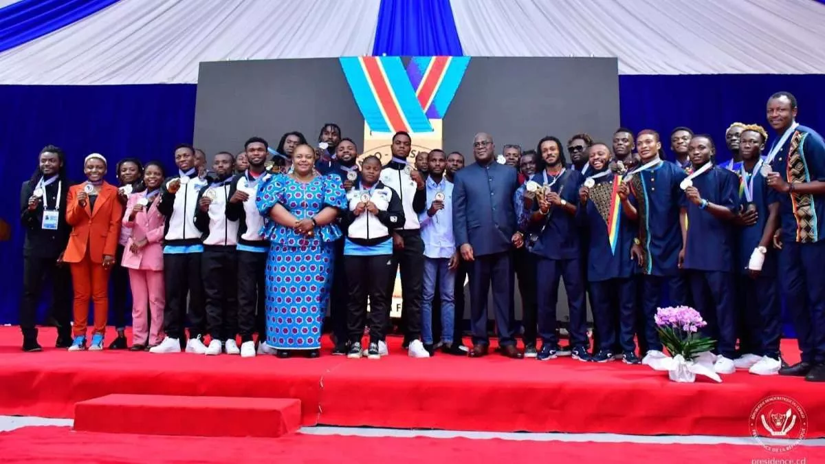 RDC : Félix-Antoine Tshisekedi Honore les Athlètes des Jeux de la Francophonie lors d’un Dîner Officiel