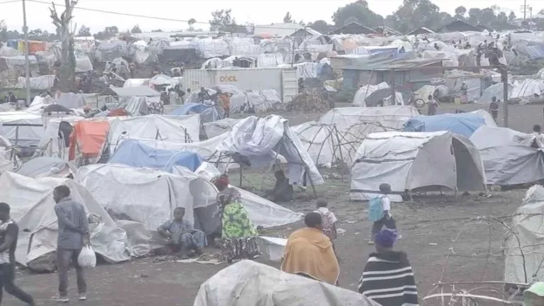 bombe camp de déplacés nyiragongo