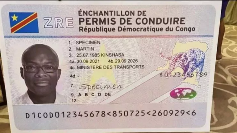 permis de conduire RDC