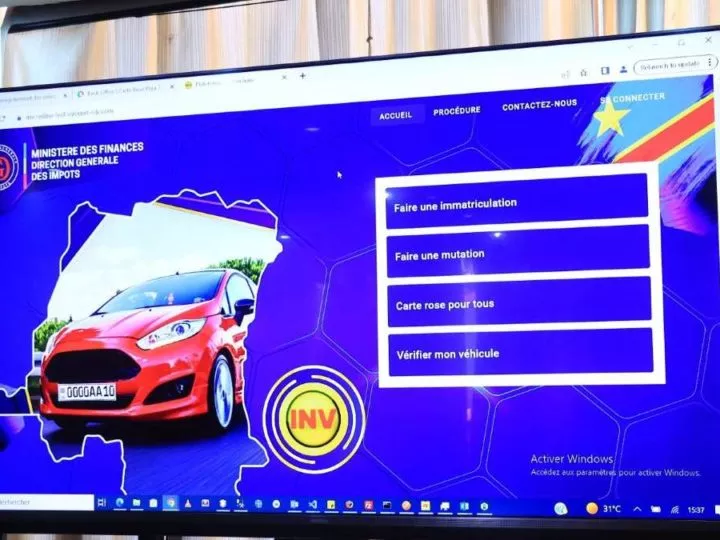 Nicolas Kazadi Présente un Logiciel Innovant pour l’Immatriculation des Véhicules en RDC
