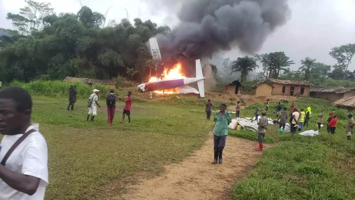 Sud-Kivu : Crash d’un avion Cessna 208 Caravan à Katchungu