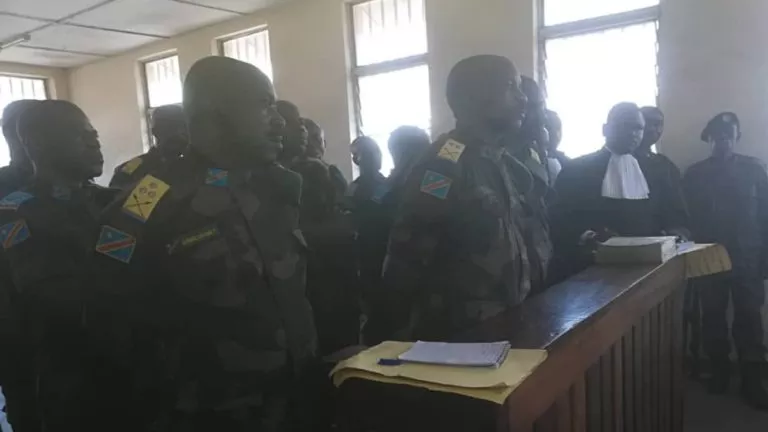 Nord Kivu 11 officiers du 223 eme bataillon jugés pour fuite devant l'ennemi