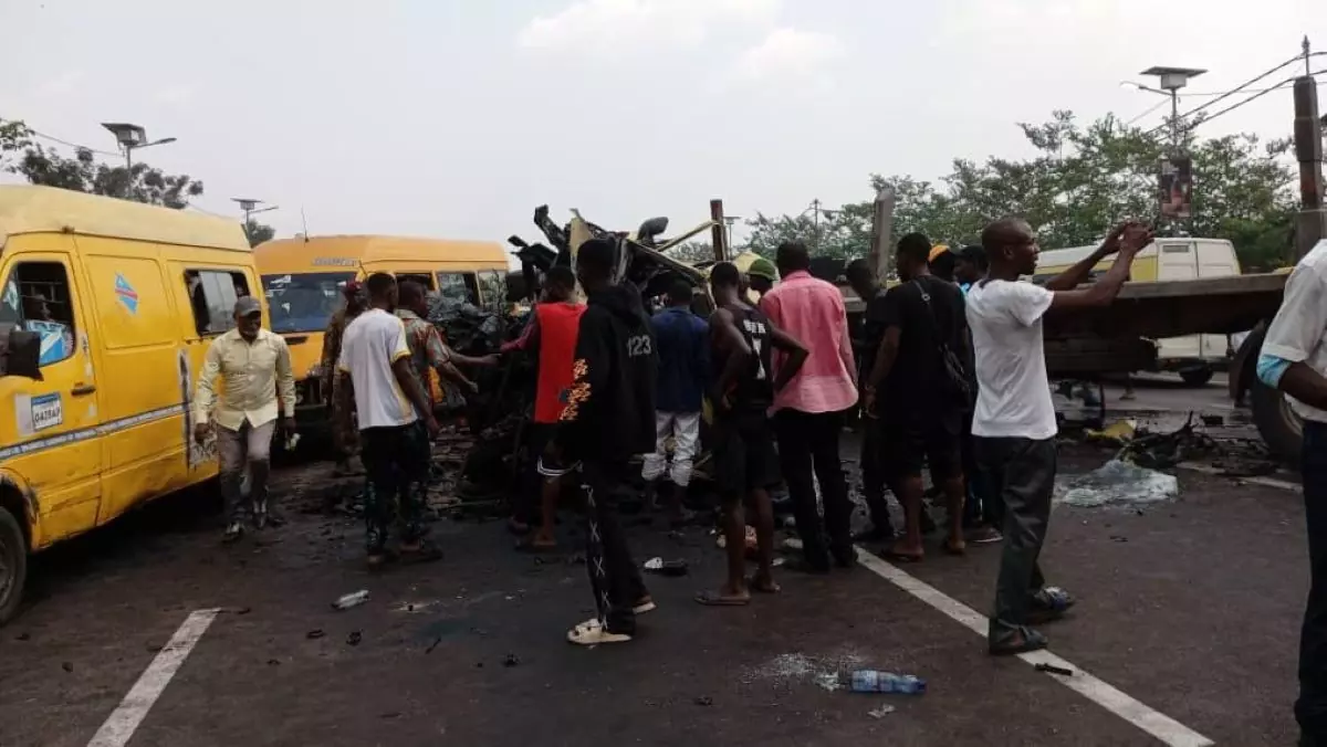 Kinshasa : 13 Morts dans une collision à Badara près de l’aéroport de Ndjili