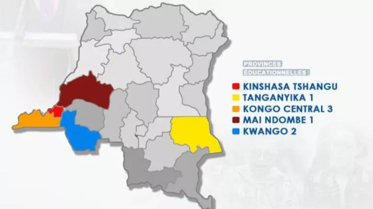l'Examen d'État 2024 pour les provinces éducationnelles de Kinshasa-Tshangu, Tanganyika 1, Kongo Central 3, Maï-Ndombe 1, et Kwango 2