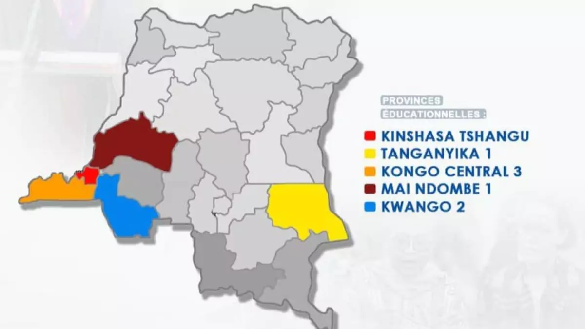 Liste des meilleurs lauréats de l’Examen d’État 2024 pour les provinces éducationnelles de Kinshasa-Tshangu, Tanganyika 1, Kongo Central 3, Maï-Ndombe 1, et Kwango 2